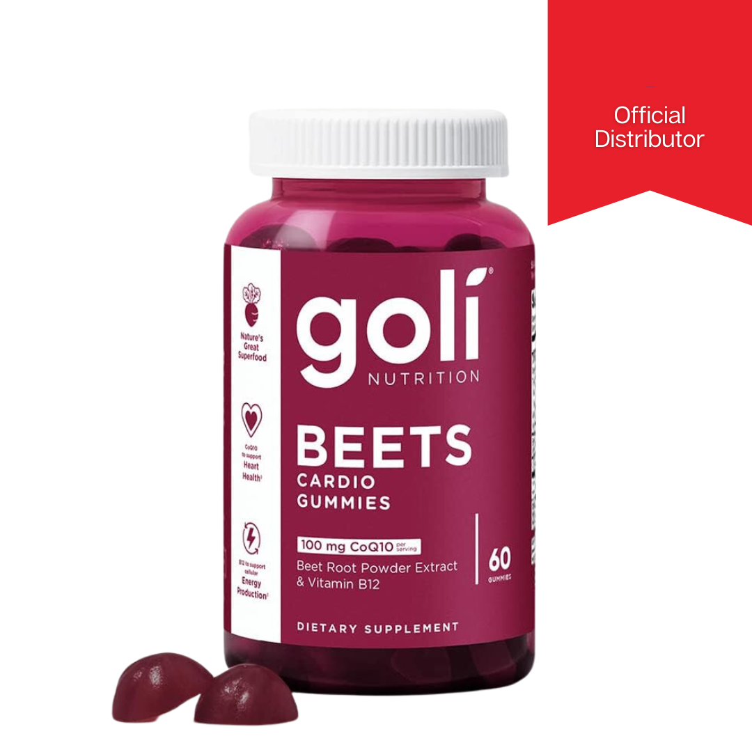 Goli Nutrition Beets Cardio Gummies 100mg CoQ10 60 Gummies