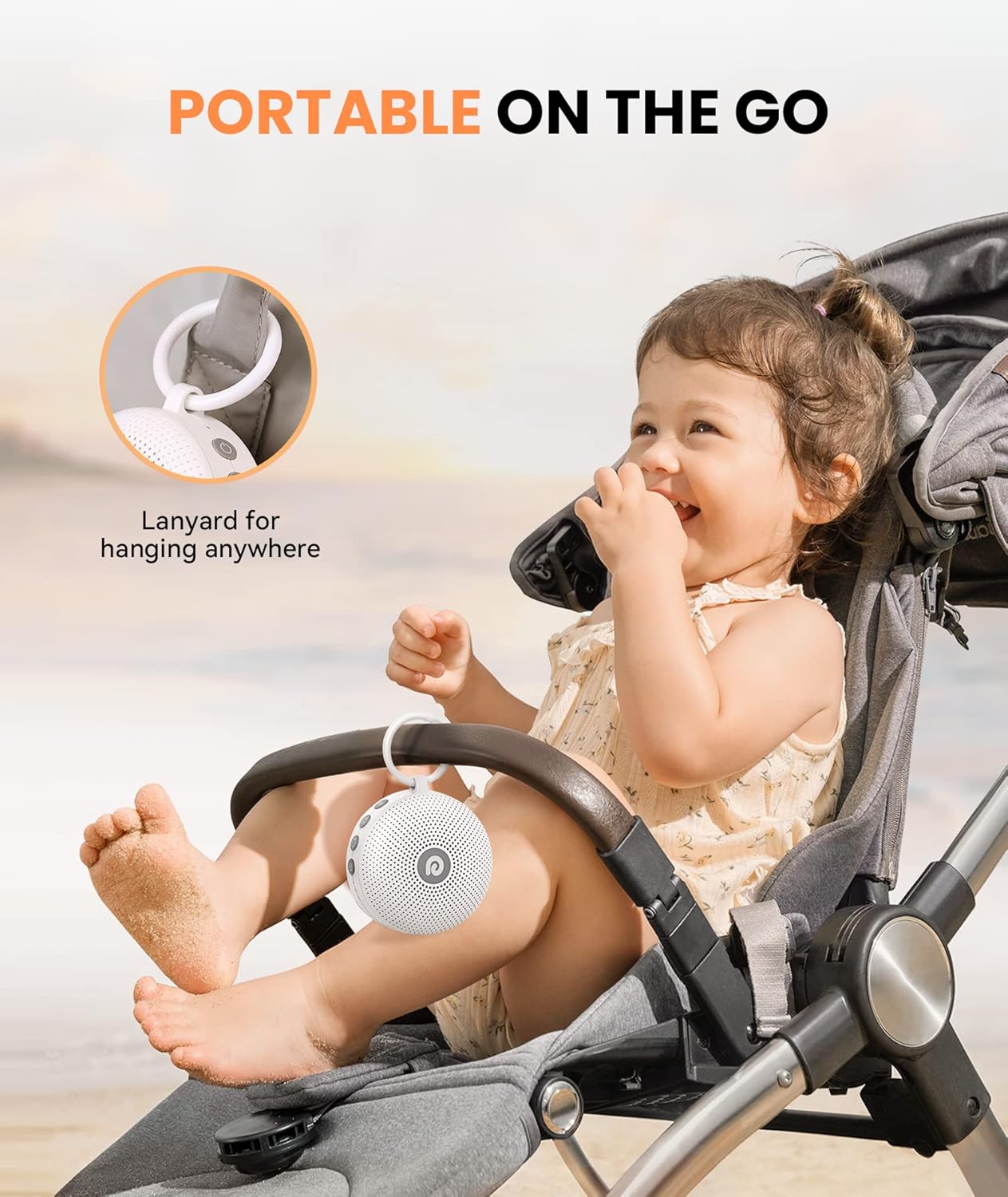 Dreamegg Portable Sound Machine (Classic White)