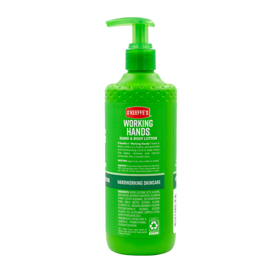 O'Keeffe's Working Hands Hand & Body Lotion, 2in1 Hydrates & Restores, 12 oz / 340 g