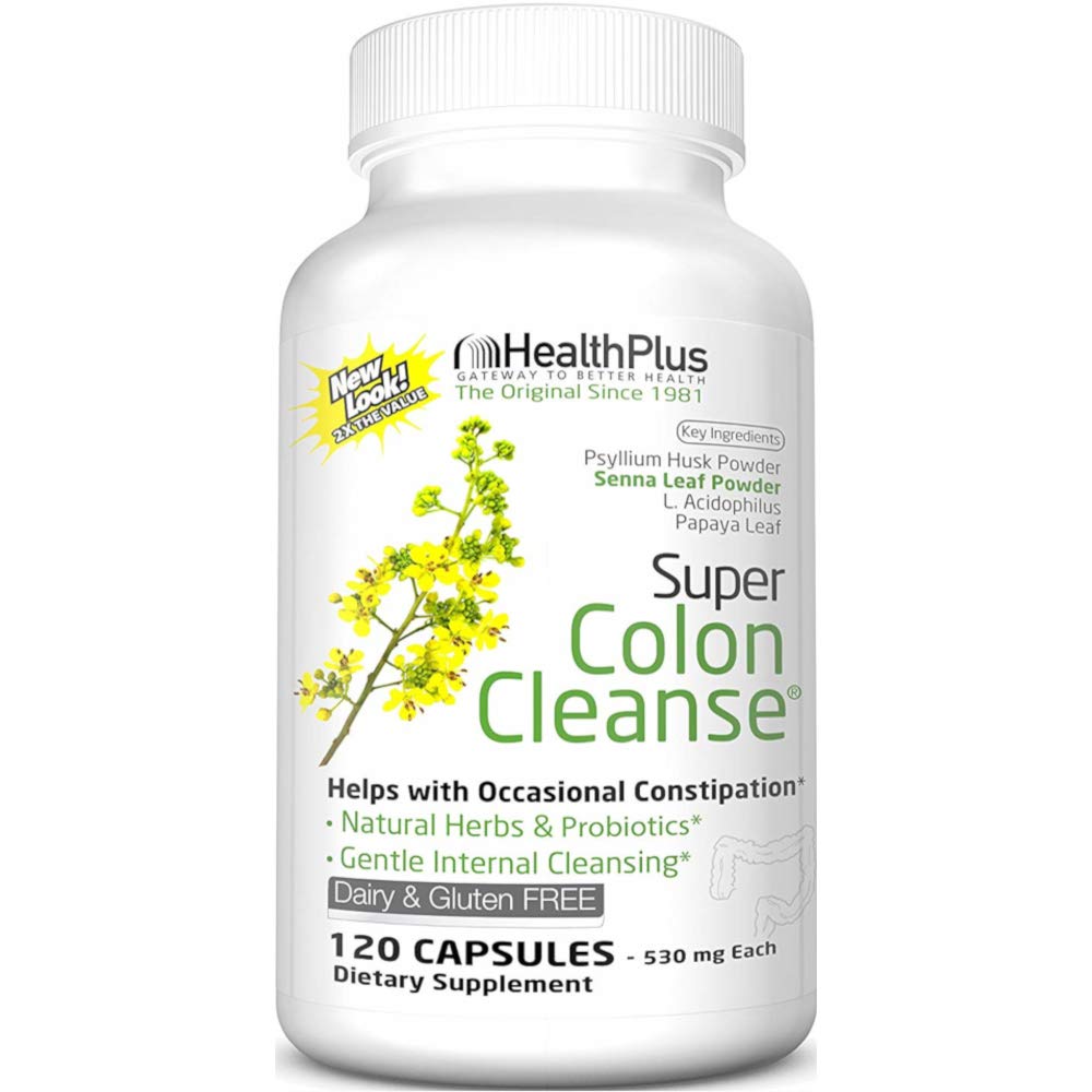Original Health Plus Super Colon Cleanse, 120 Capsules PACKAGING MAY VARY
