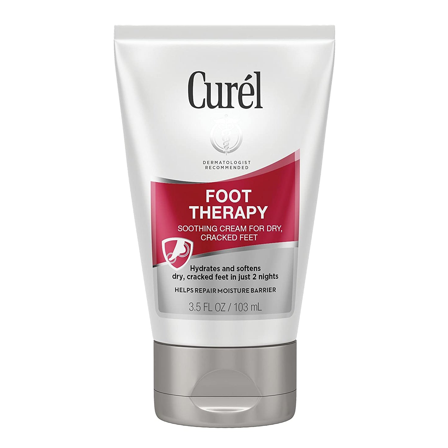 Curel Foot Therapy Soothing Cream For Dry, Cracked Feet, 3.5 fl.oz / 103ml