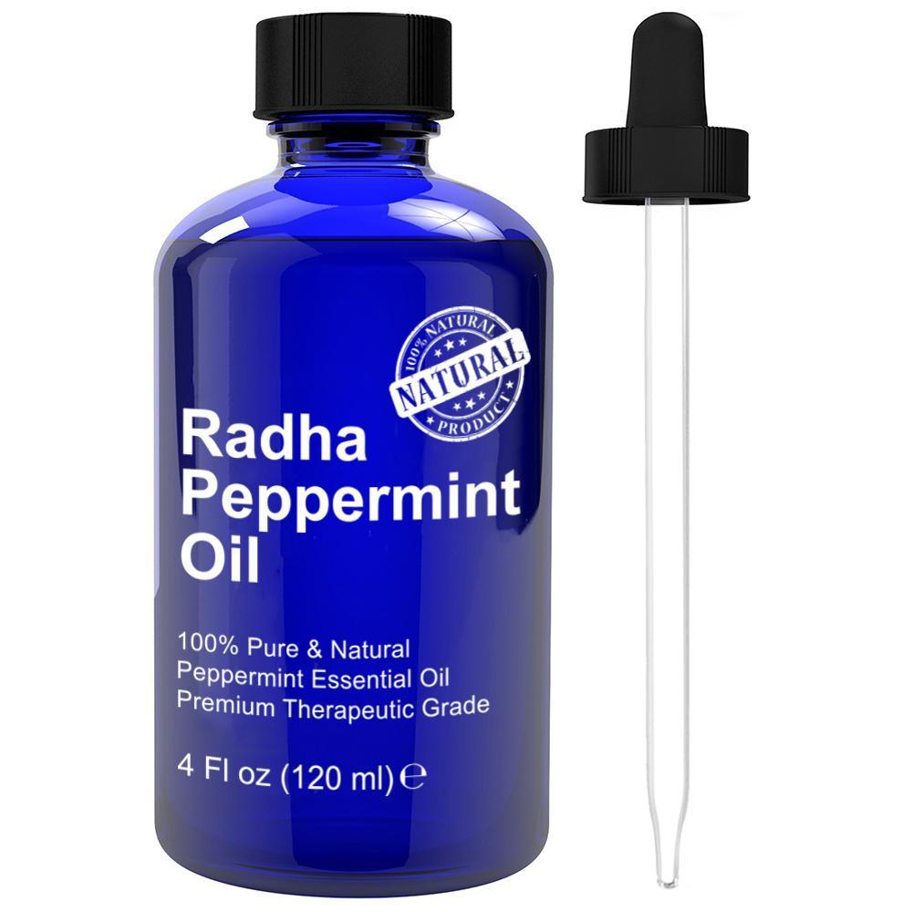 Radha Beauty 100% Pure & Natural Essential Peppermint Oil 4 fl.oz