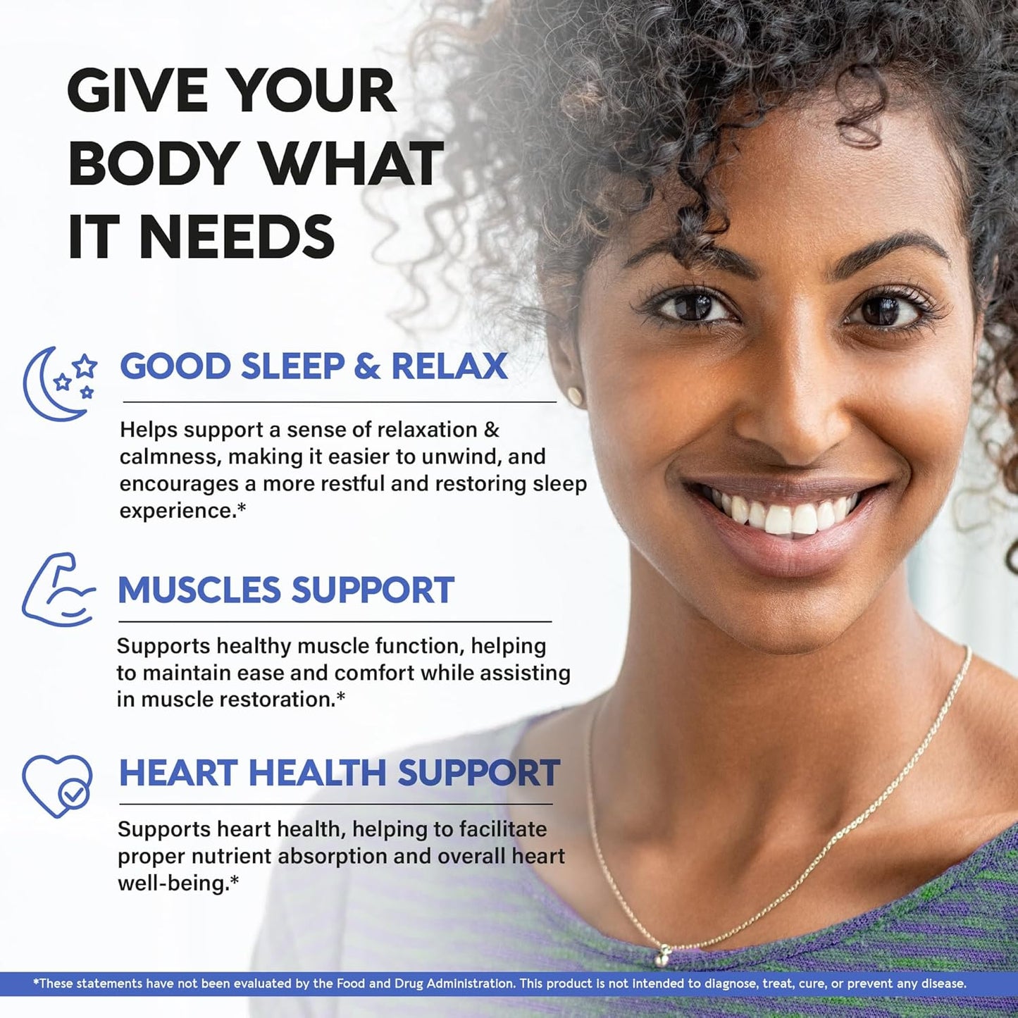 Nutra Harmony Magnesium Glycinate 500mg Dietary Supplement, 120 Capsules