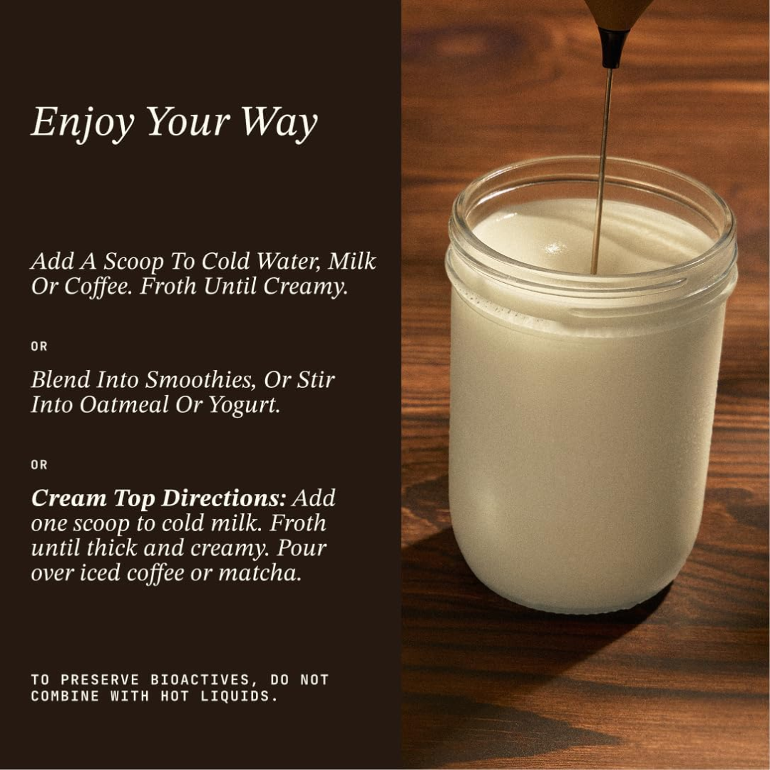 Cowboy Bovine Colostrum Superfood Vanilla Powder, 4.8 oz / 136 g
