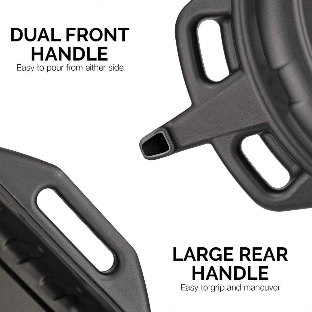 Neiko Drain Pan Black - 2 Gallon, 20762A