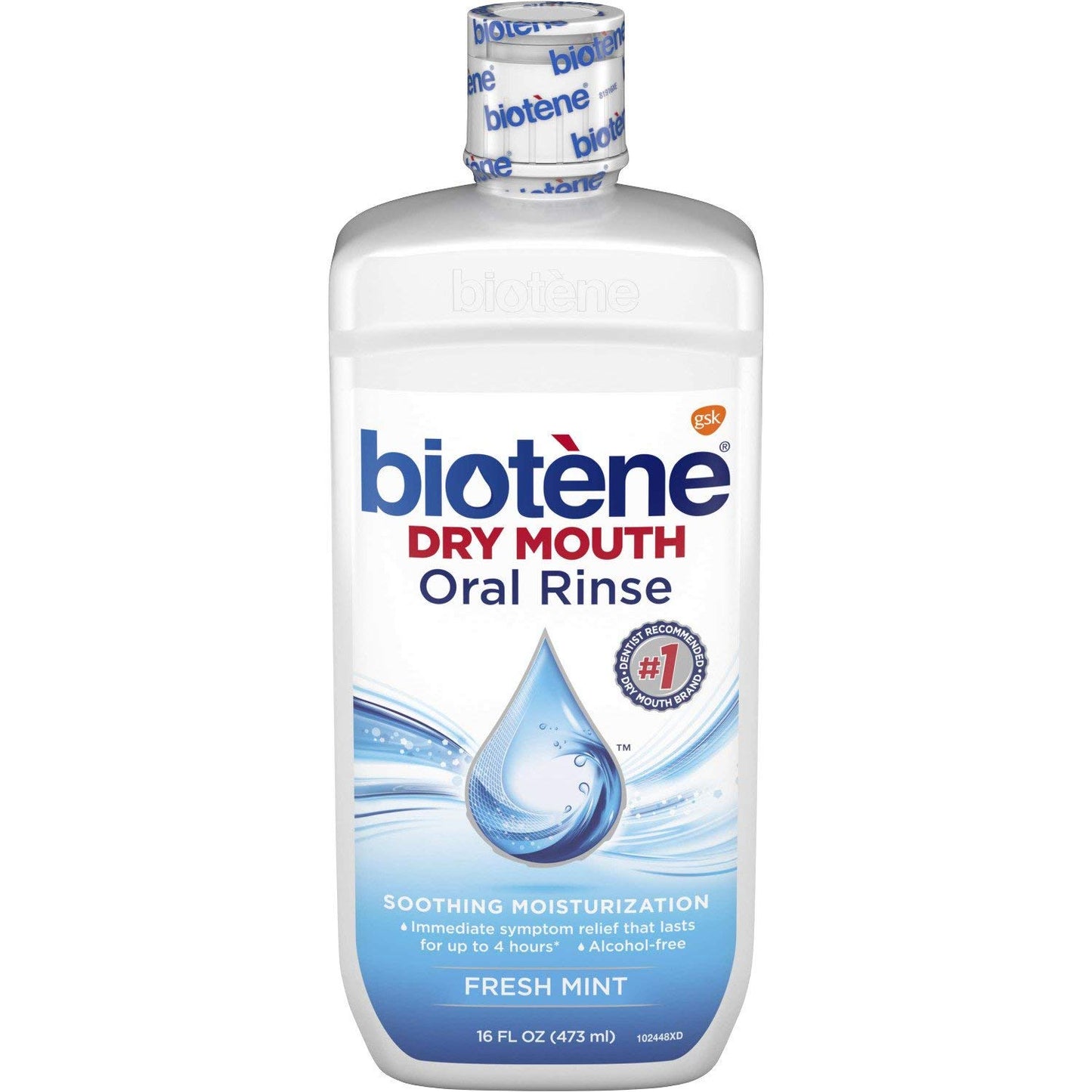 Biotene Dry Mouth Oral Rinse, Fresh Mint, 16 fl.oz / 473ml