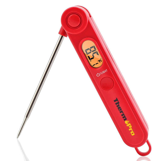 ThermoPro TP03B Digital Instant Read Cooking Thermometer with 4 Inch Foldable Stainless Steel Probe