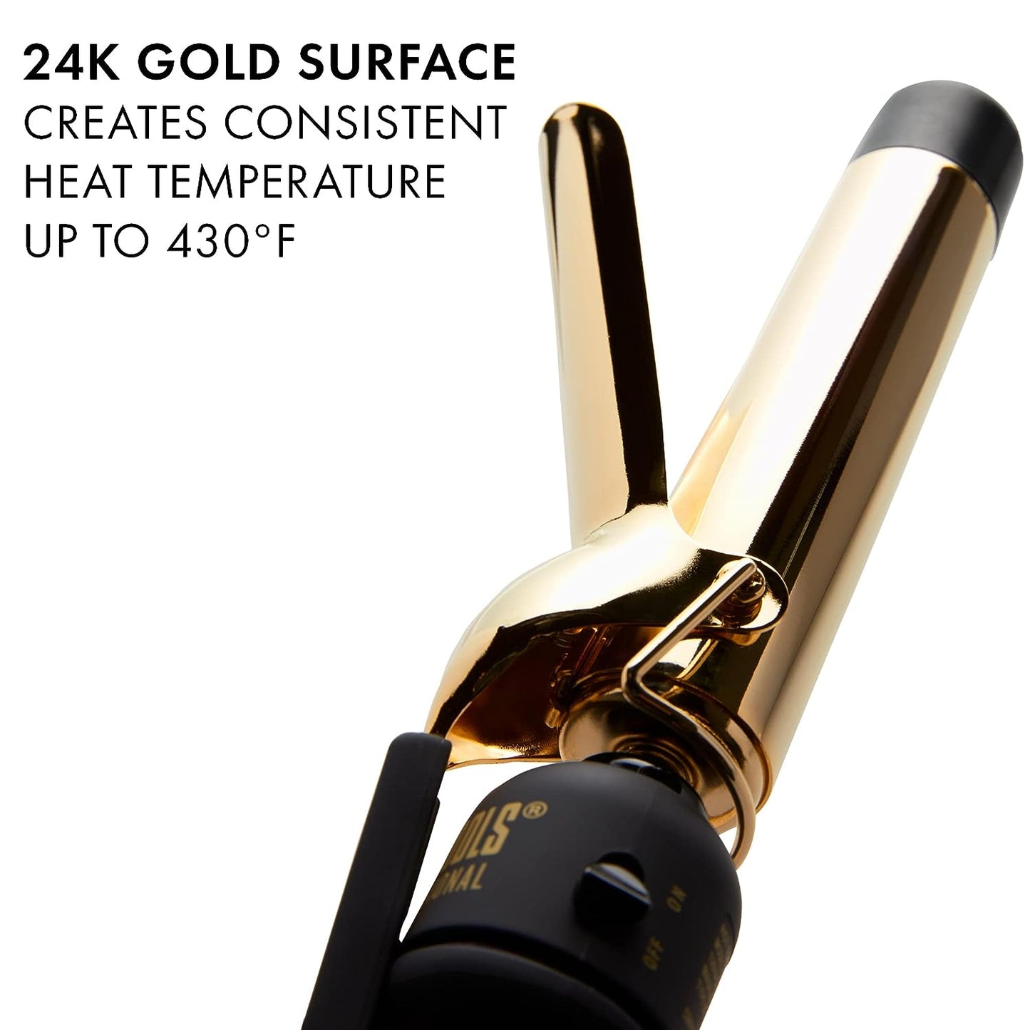 Hot Tools Pro Artist Collection Curling Iron Long - Lasting Beautiful Bouncy Curls 24K Gold