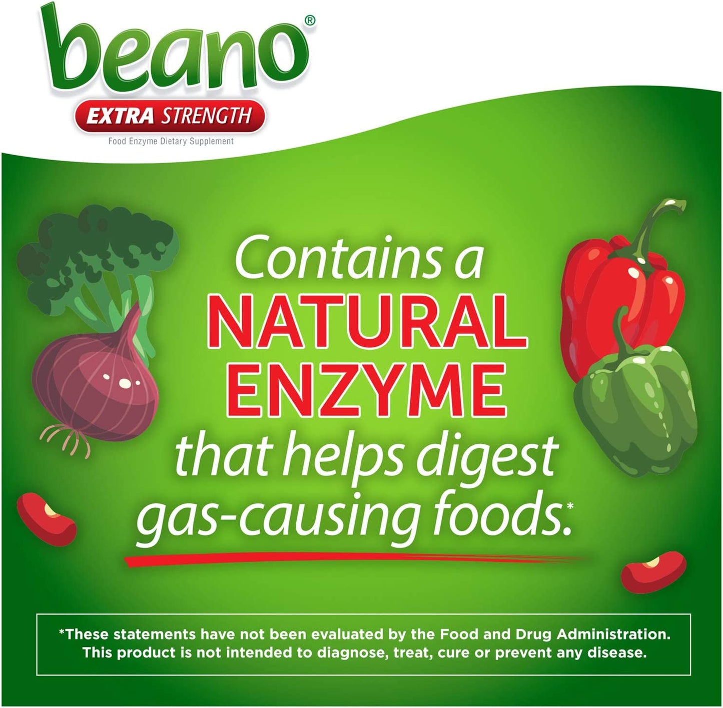 Beano Extra Strength Prevents Gas Bloating And Discomfort Food Enzyme Dietary Supplement 30 Tablets