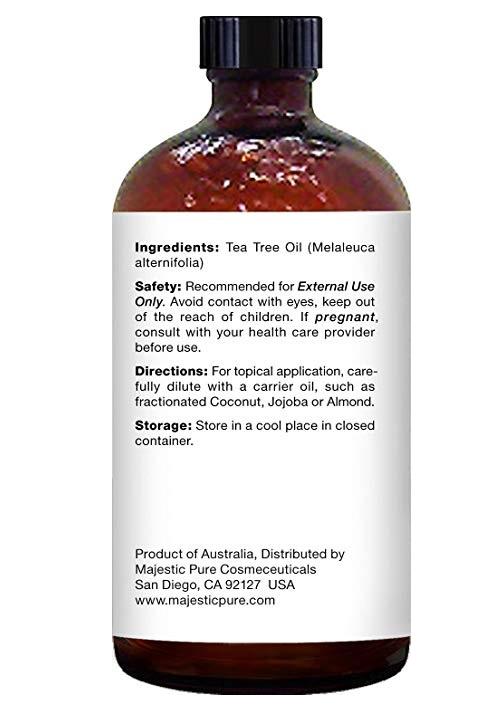 Majestic Pure Tea Tree Essential Oil With Dropper, 4 fl.oz / 118 ml