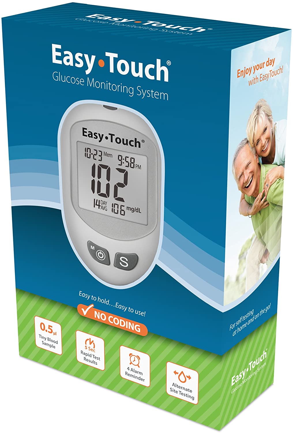 EasyTouch Glucose Monitoring System Includes 10 Twist Lancets and 1 Lancing Device (807001)