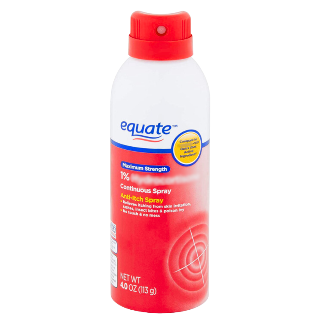 Equate Continues Anti-Itch Spray Maximum Strength 4.0 Oz / 113g