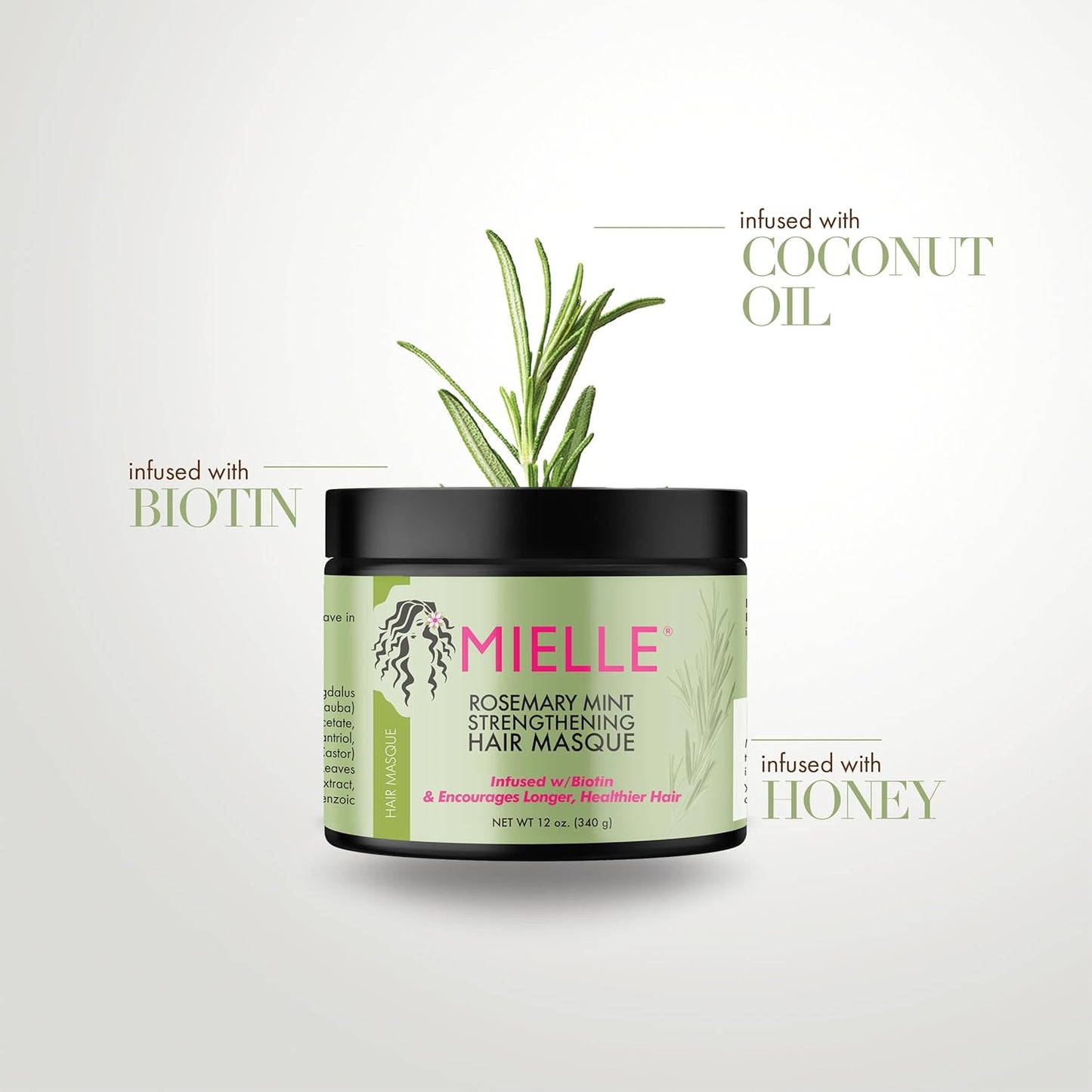 Mielle Rosemary Mint Strengthening Hair Masque 12 oz / 340g