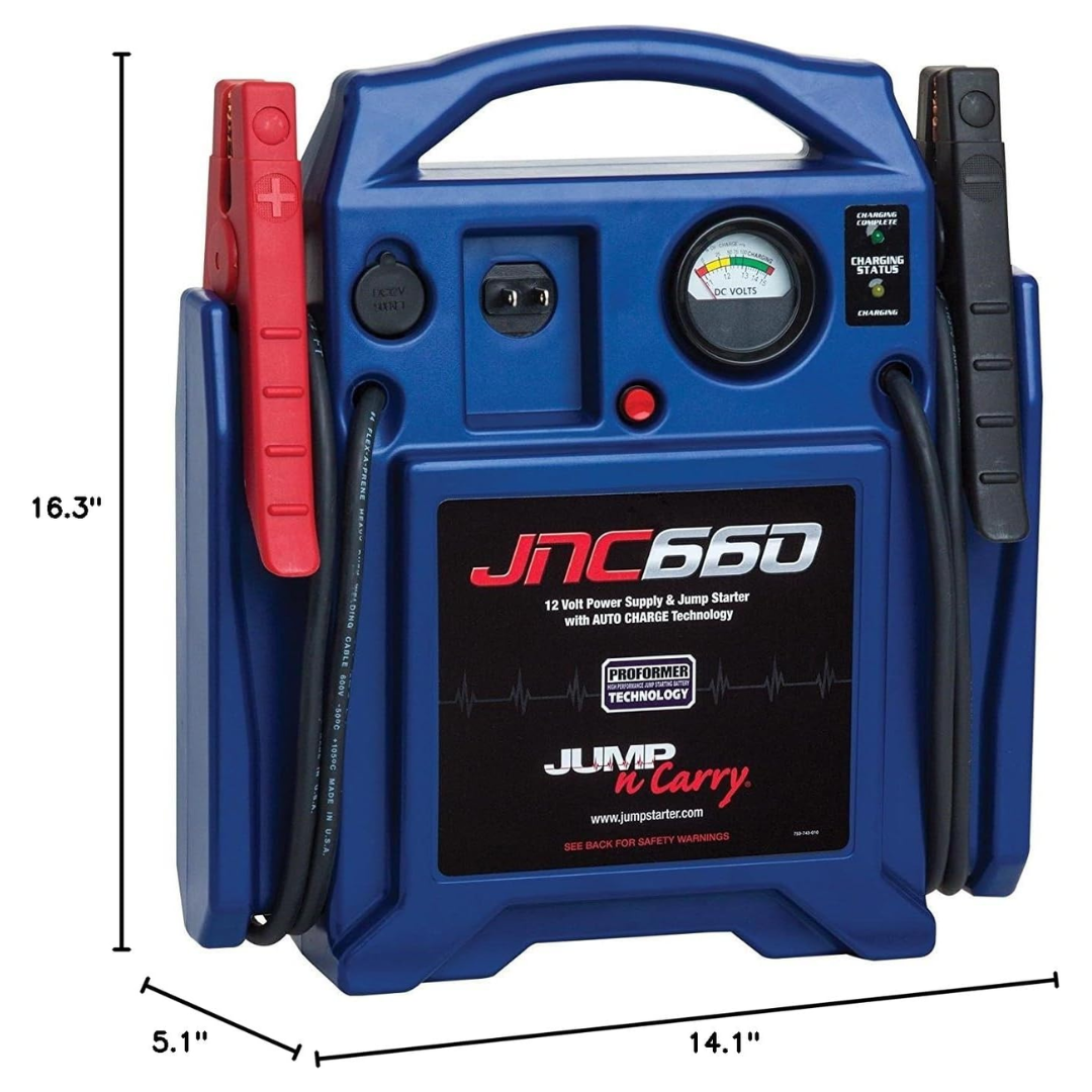 Clore Automotive JNC660 Jump n Carry 12 Volt Power Supply & Jump Starter, Blue