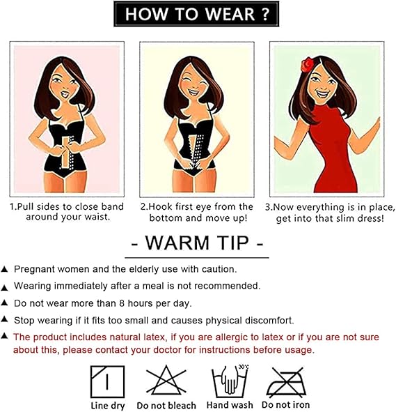 Yianna Waist Trainer for Women (Large) Black