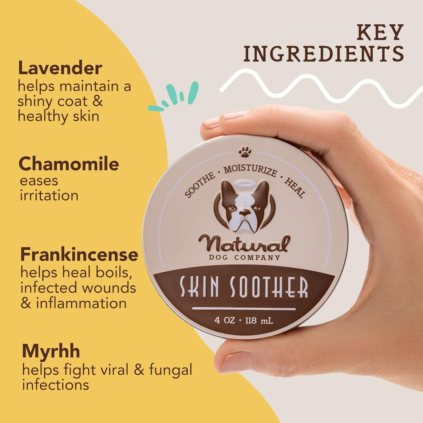 Natural Dog Company Skin Soother Allergy And Itch Relief for Dogs