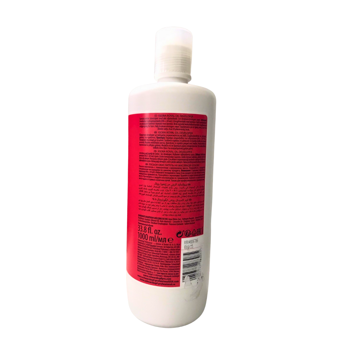 Schwarzkopf Professional Igora Royal Oil Developer 33.8 fl oz / 1L