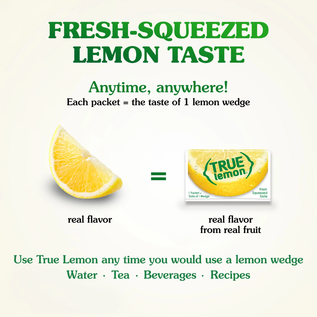 True Lemon Fresh Squeezed Taste, 100 Packets, 2.82 oz / 80 g