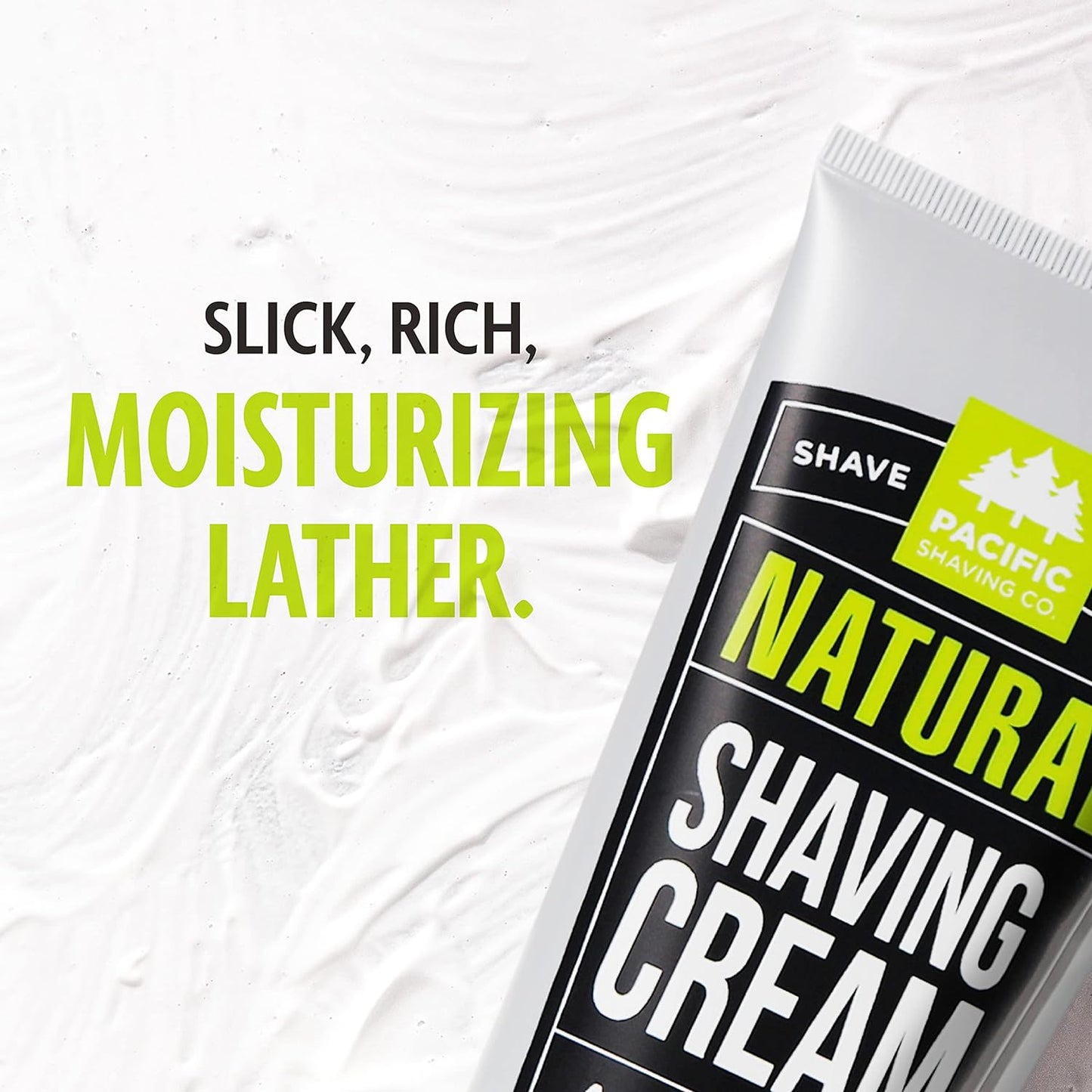 Pacific Shaving Co. Natural Shaving Cream 3.4 fl oz / 100ml