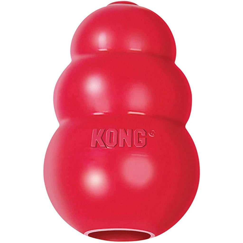 KONG Classic Dog Toy Durable Natural Rubber Fun to Chew, Chase & Fetch for Small / Petit Dogs SMALL