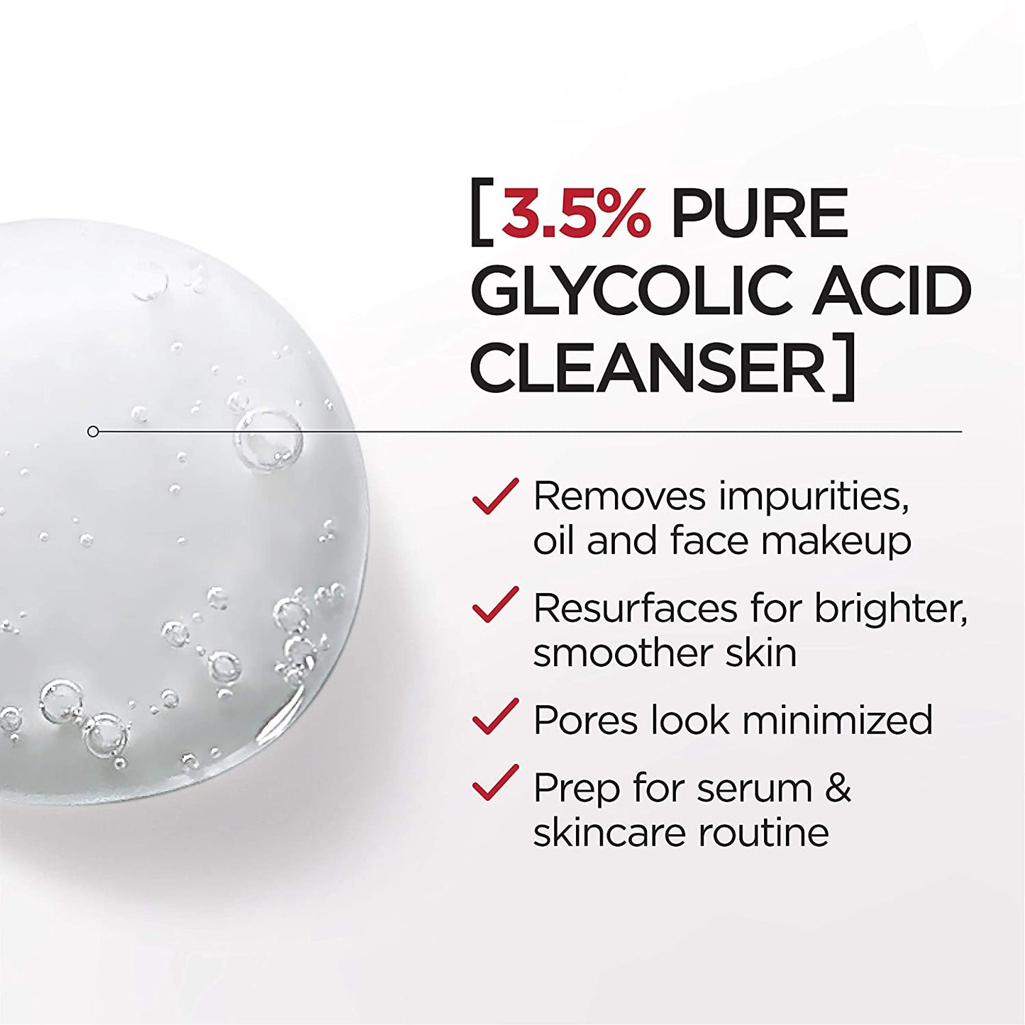 L'Oreal Paris Revitalift Derm Intensives 3.5% Pure Glycolic Acid Cleansing Gel, 6.7 fl.oz / 200ml