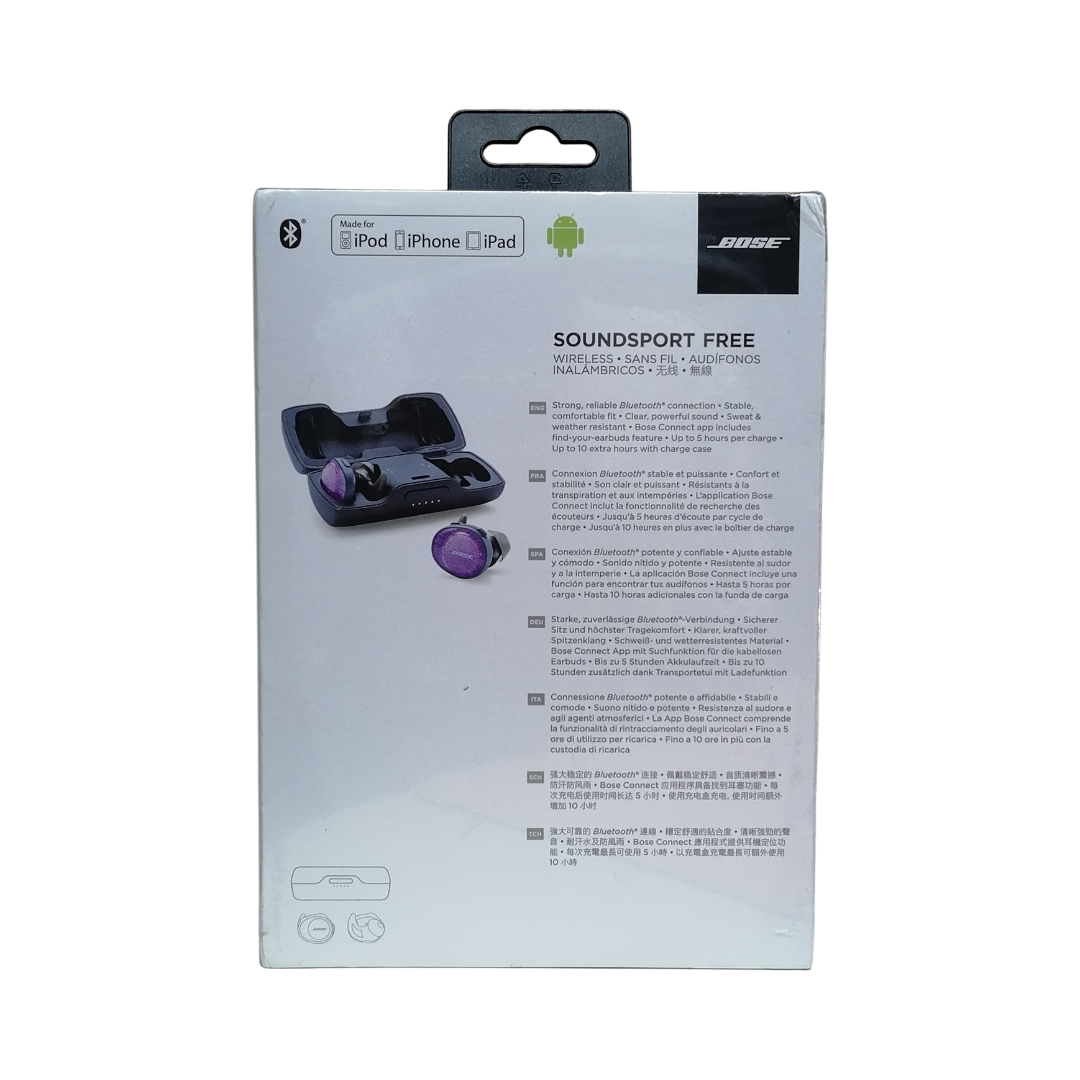 Bose Soundsport Free Wireless Headphones, Ultra Violet / Navy