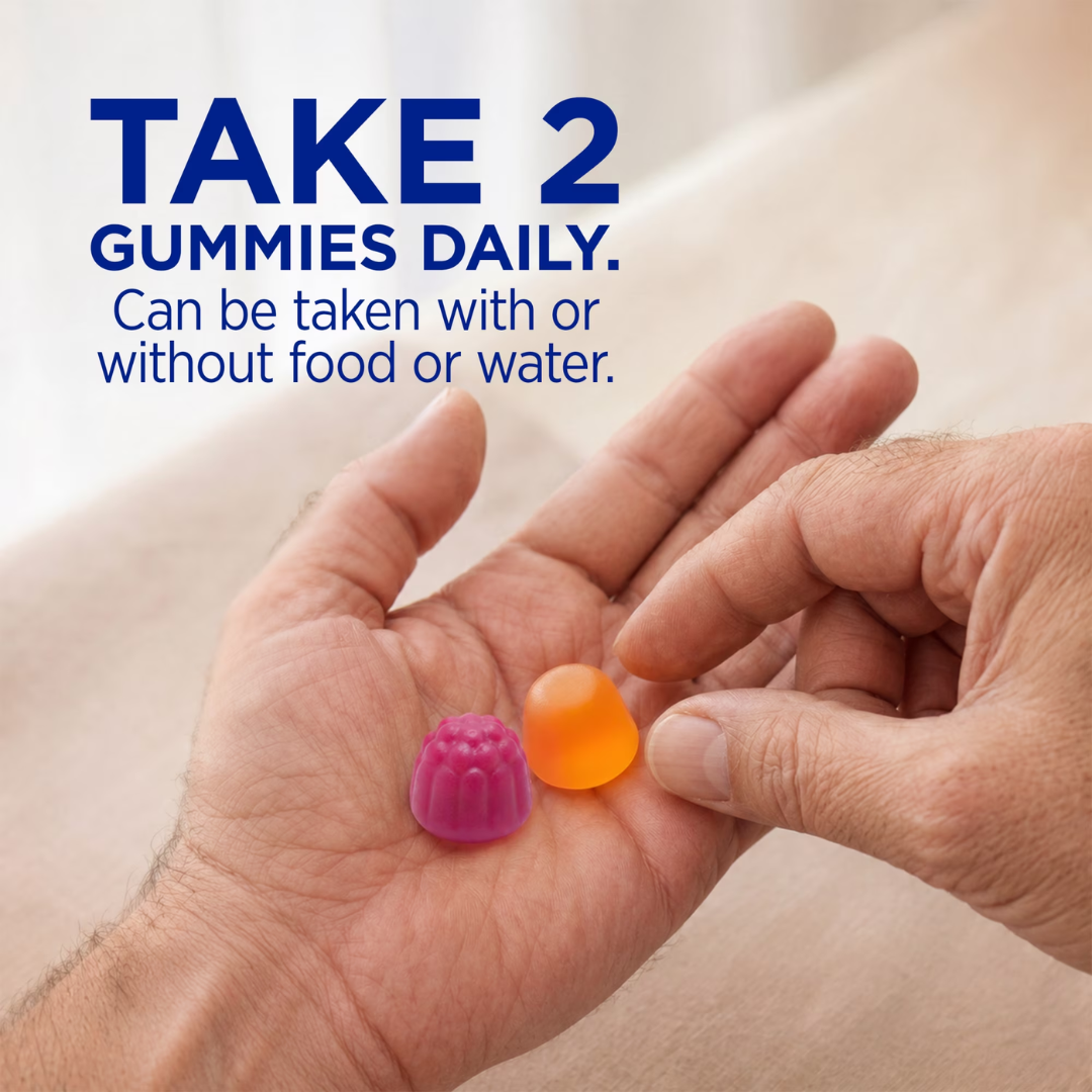 Centrum Men 50+ Multigummies Assorted Natural Fruit Flavors, 80 Count