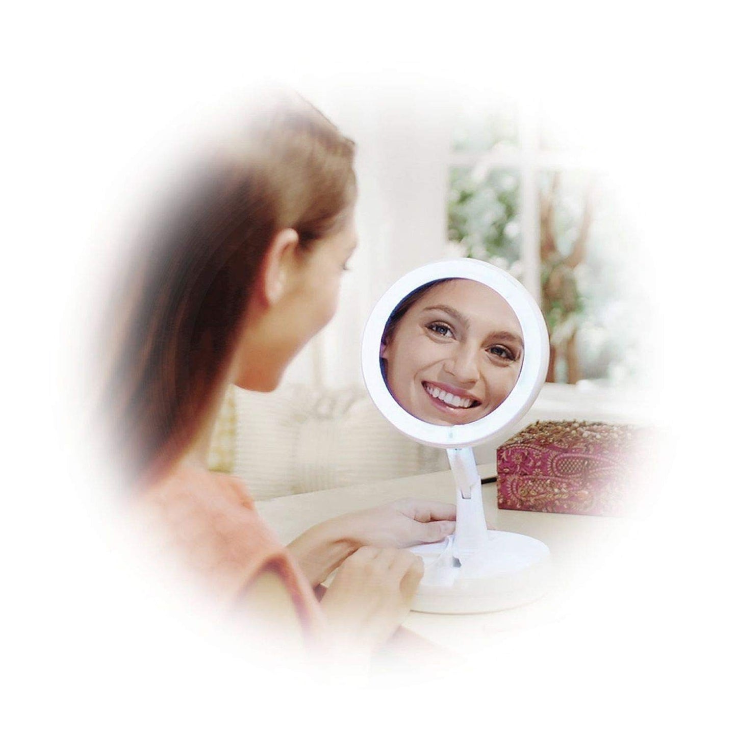 My Fold Jin GE Dboule Sided Mirror JG-988