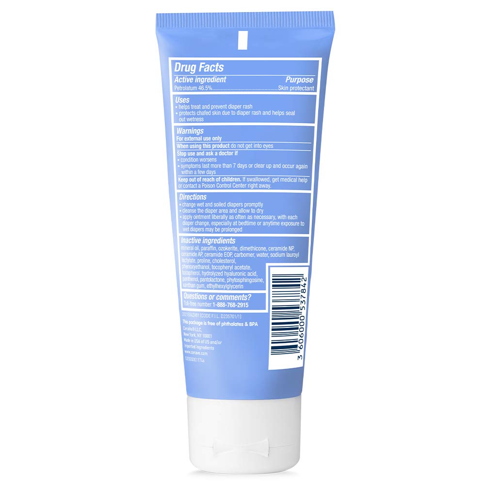 CeraVe Healing Ointment for  Diaper Rash for Extra Dry, 3 oz 85 g