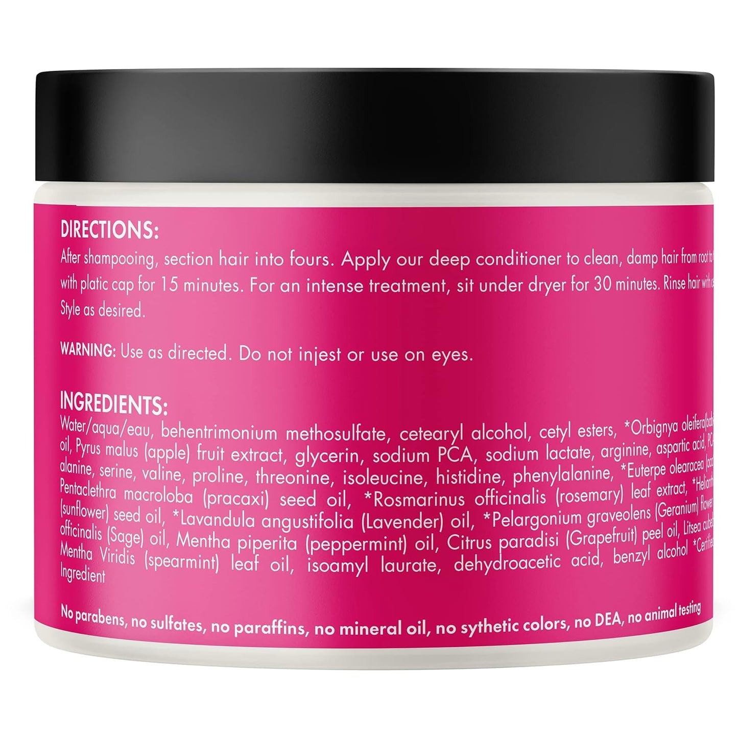 Mielle Babassu & Mint Deep Conditioner For All Hair Types 8 oz (227g)