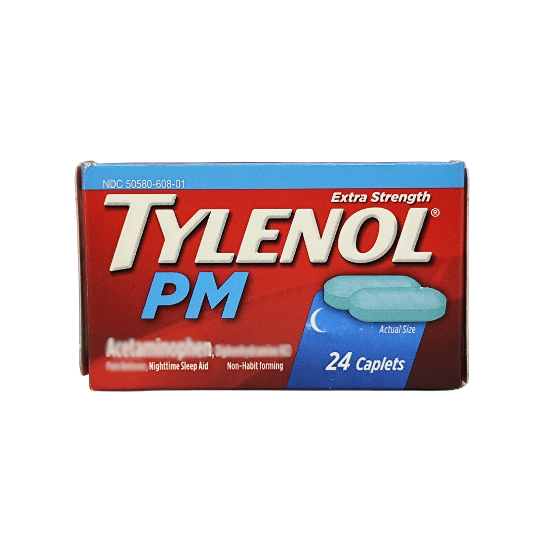 Tylenol PM Extra Strength Nighttime Sleep Aid, 24 Caplets