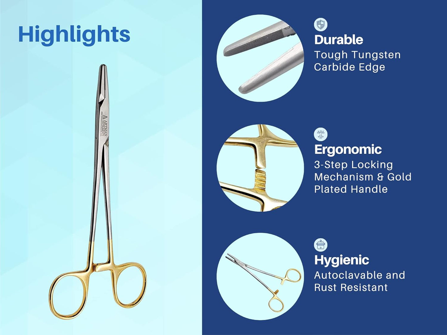 Artman Instrument Mayo Hegar Surgical Needle Holder