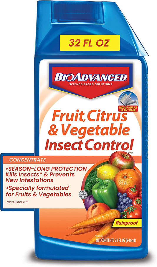 Bio Advanced Fruit Citrus & Vegetable Insect Control Season Long Protection Rainproof - 946ml