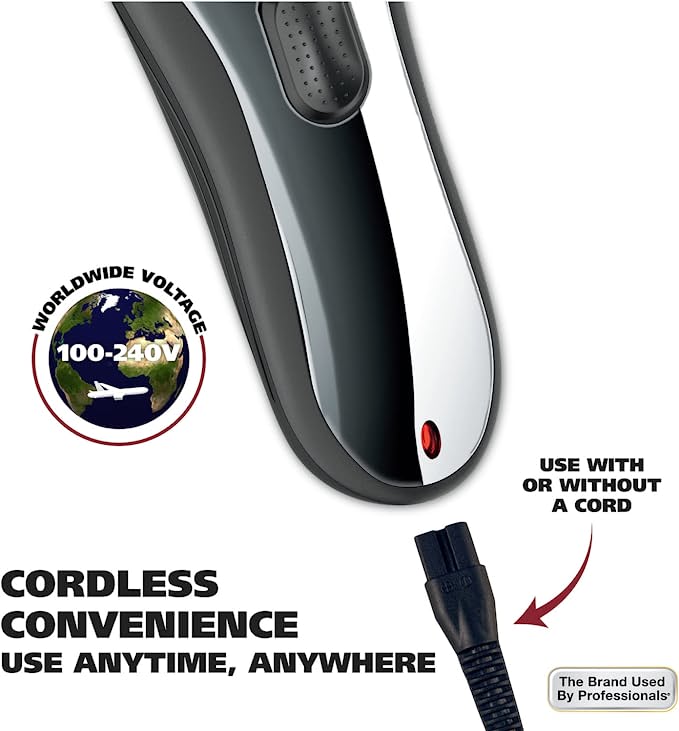 Wahl  Rechargeable Hair Clipper With Guards Model 79434 Hair Cutting Kit Premium Finishing Tools