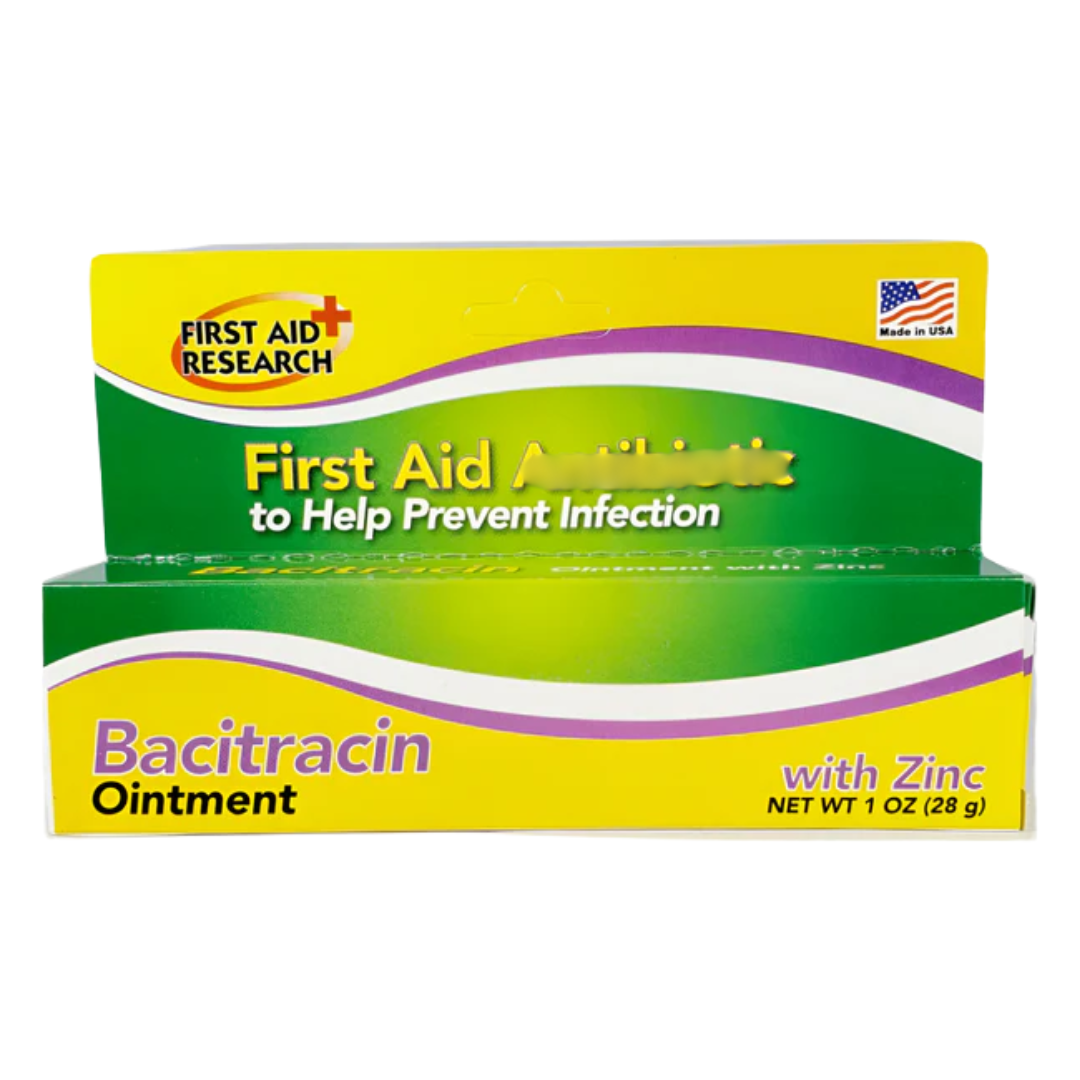 First Aid Bacitracin Ointment with Zinc, 28 g / 1 oz.