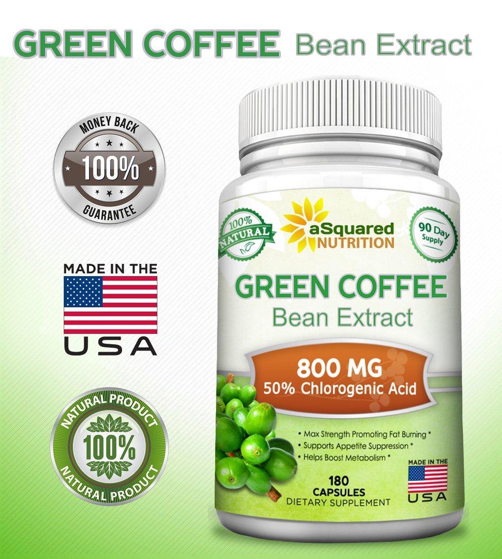 Green Coffee Bean Extract - 180 Capsules