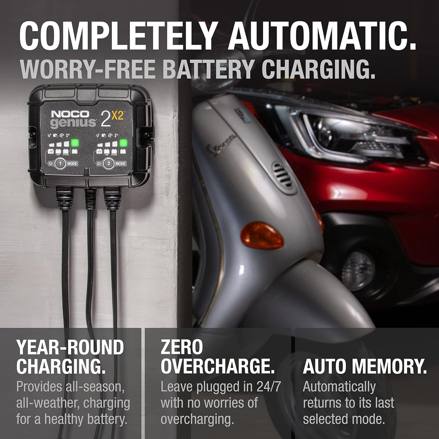 NOCO GENIUS2X2 2-Bank Battery Charger