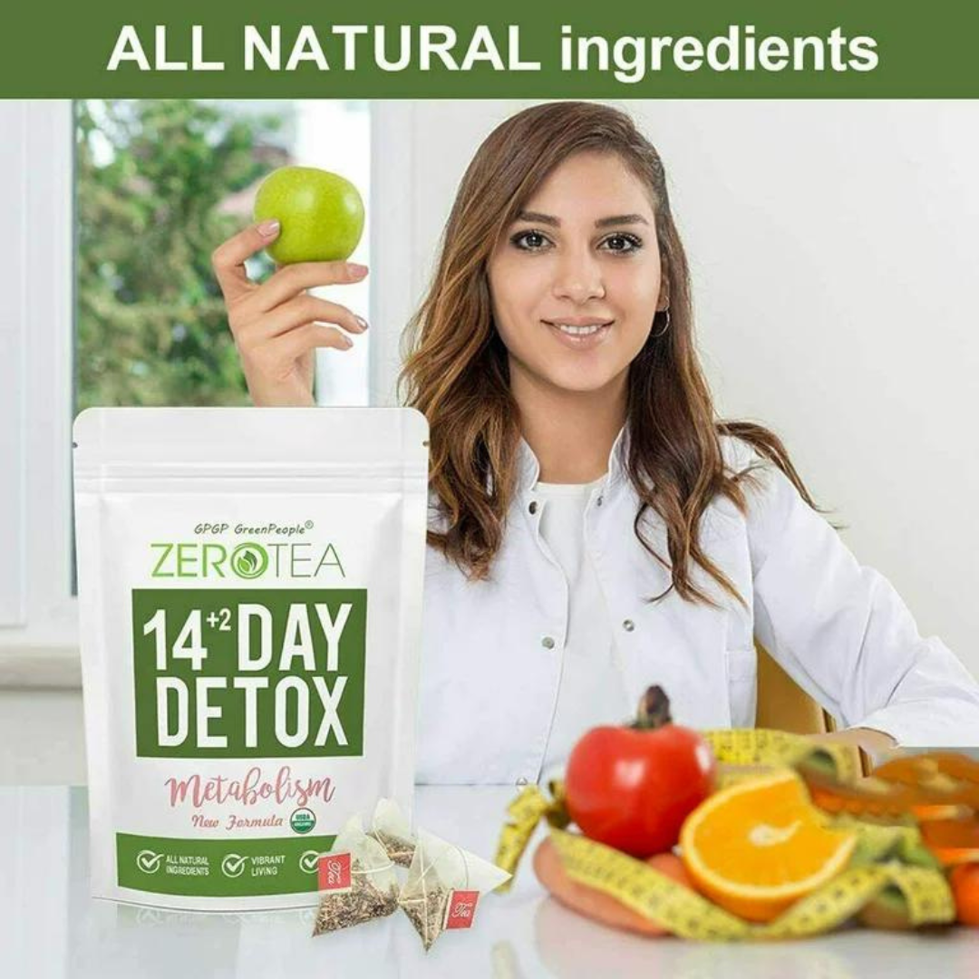 Zero Tea Detox Tea, Weight Loss Tea, Teatox Herbal Tea for Cleanse 14+2days