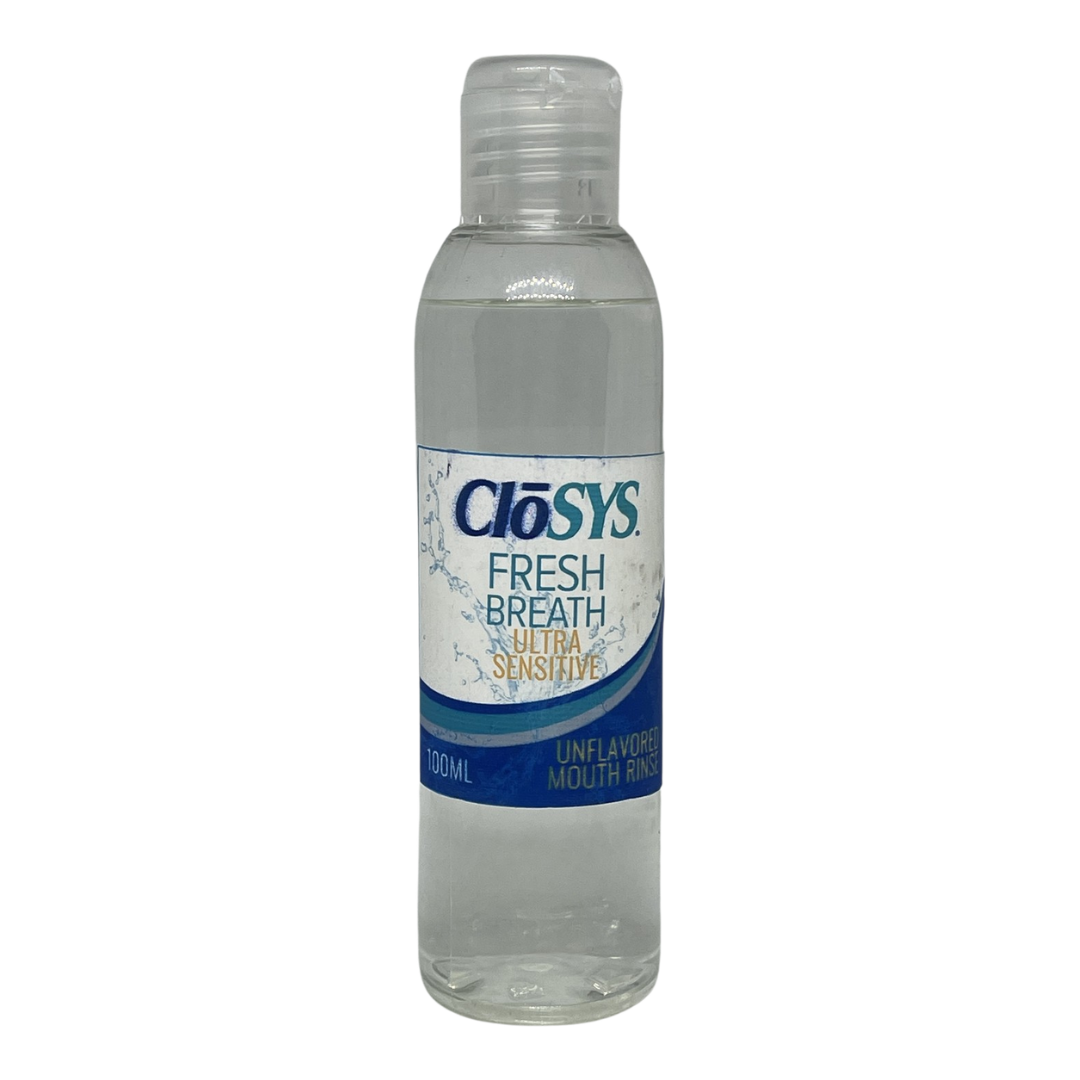 Trial Size CloSYS Ultra Sensitive Unflavored Mouth Rinse, 100 ml