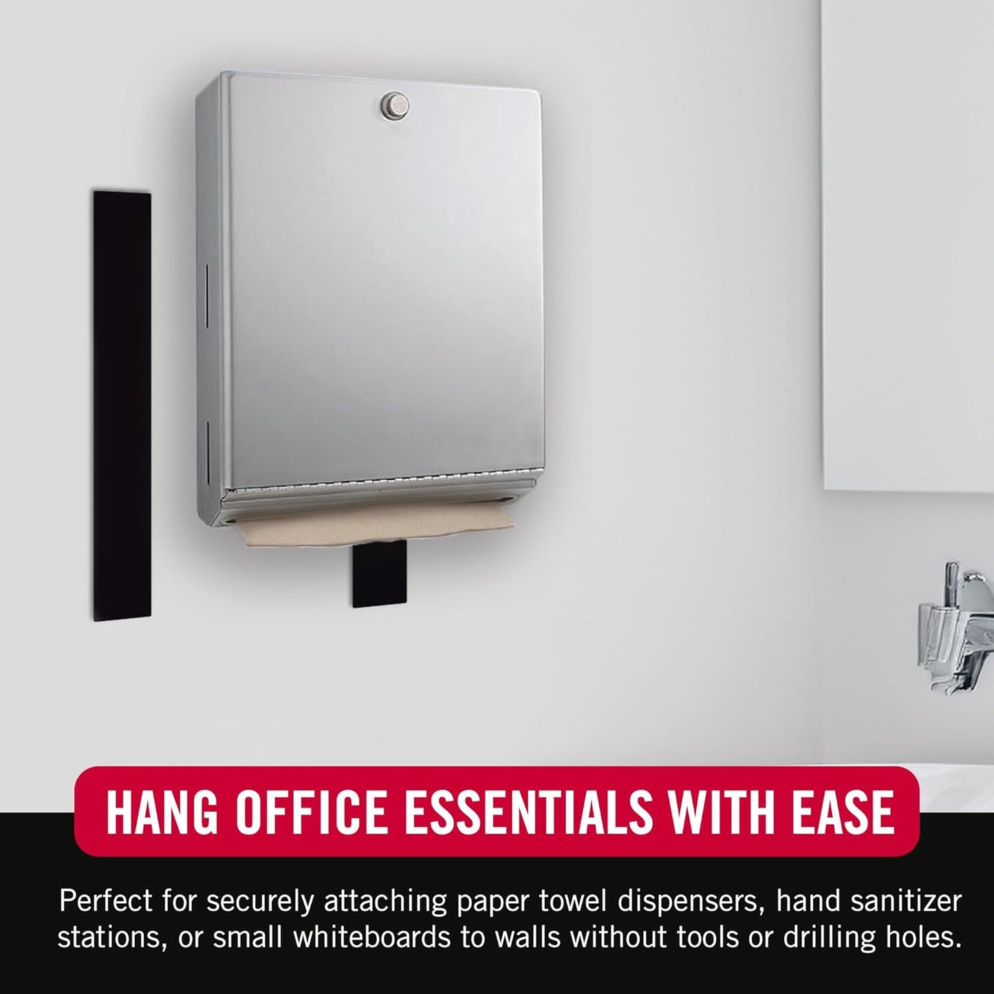 Velcro Industrial Strength Tape 15 ft x 2 in, Black, 1 Roll