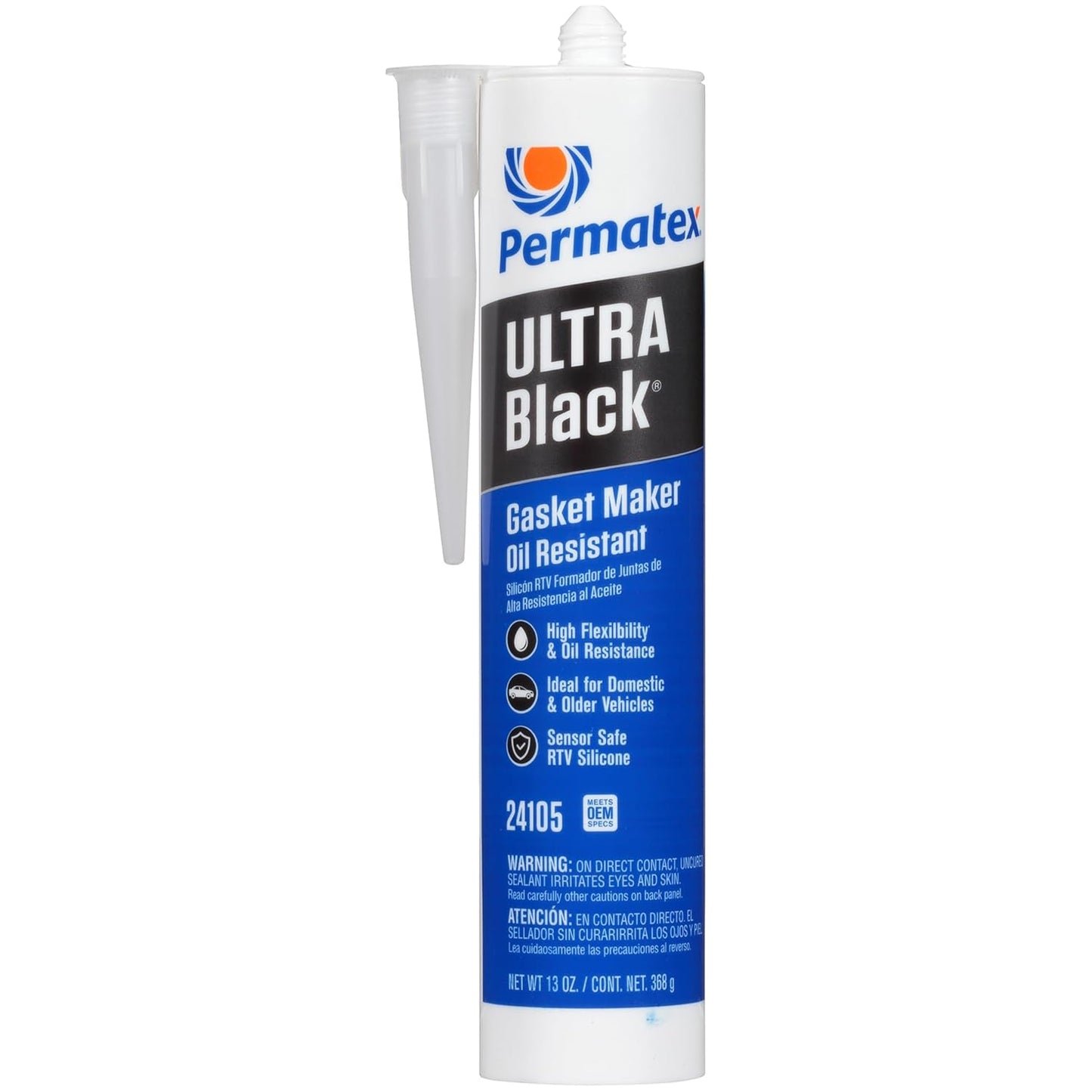 Permatex Ultra Black Gasket Maker Oil Resistant, 13 oz ( 24105 )