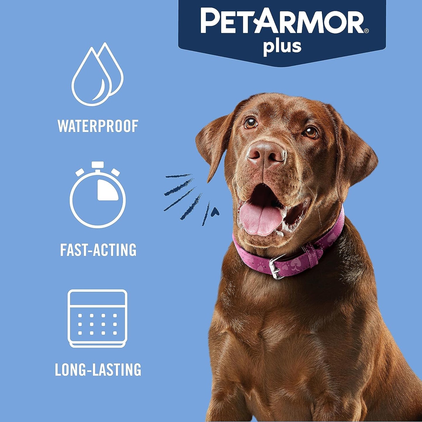 PetArmor Plus Flea and Tick Treatment For Large Dogs (45-88 lbs)