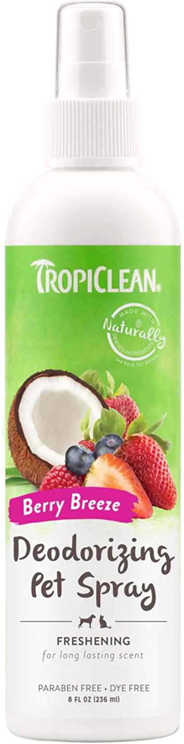 TropiClean Deodorizing Pet Spray Berry Breeze, 8 fl.oz / 236ml