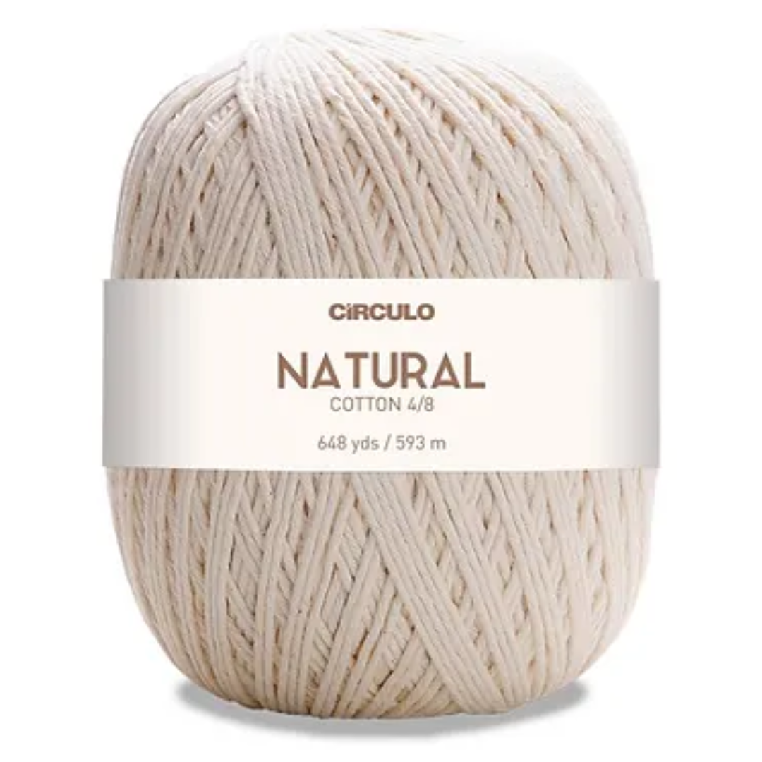 Circulo Yarns NATURAL COTTON 100% Brazilian Virgin Cotton 4/8 Natural ...