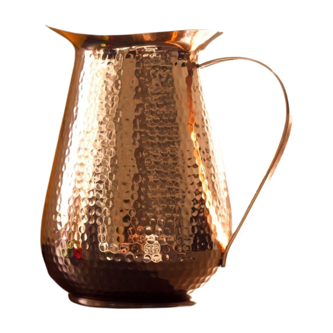 Kosdeg Handcrafted Pure Copper Water Pitcher (WITHOUT LID)