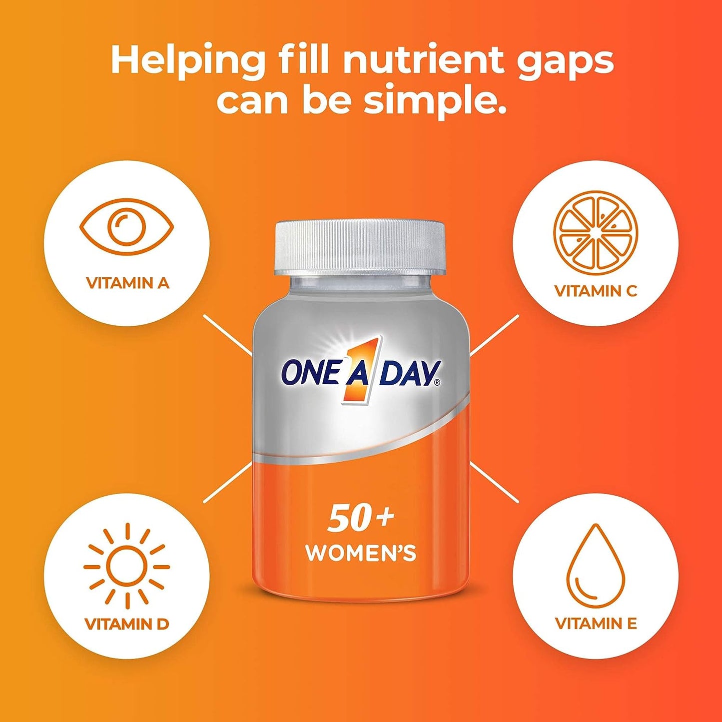 One A Day Women’s 50+ Multivitamins (100 Tablets)