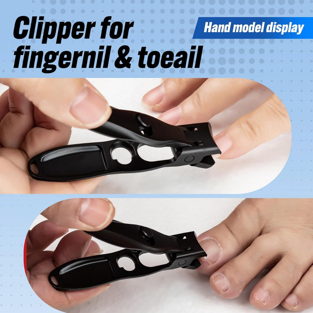 Swocky German Stainless Steel Nail Clipper, Black