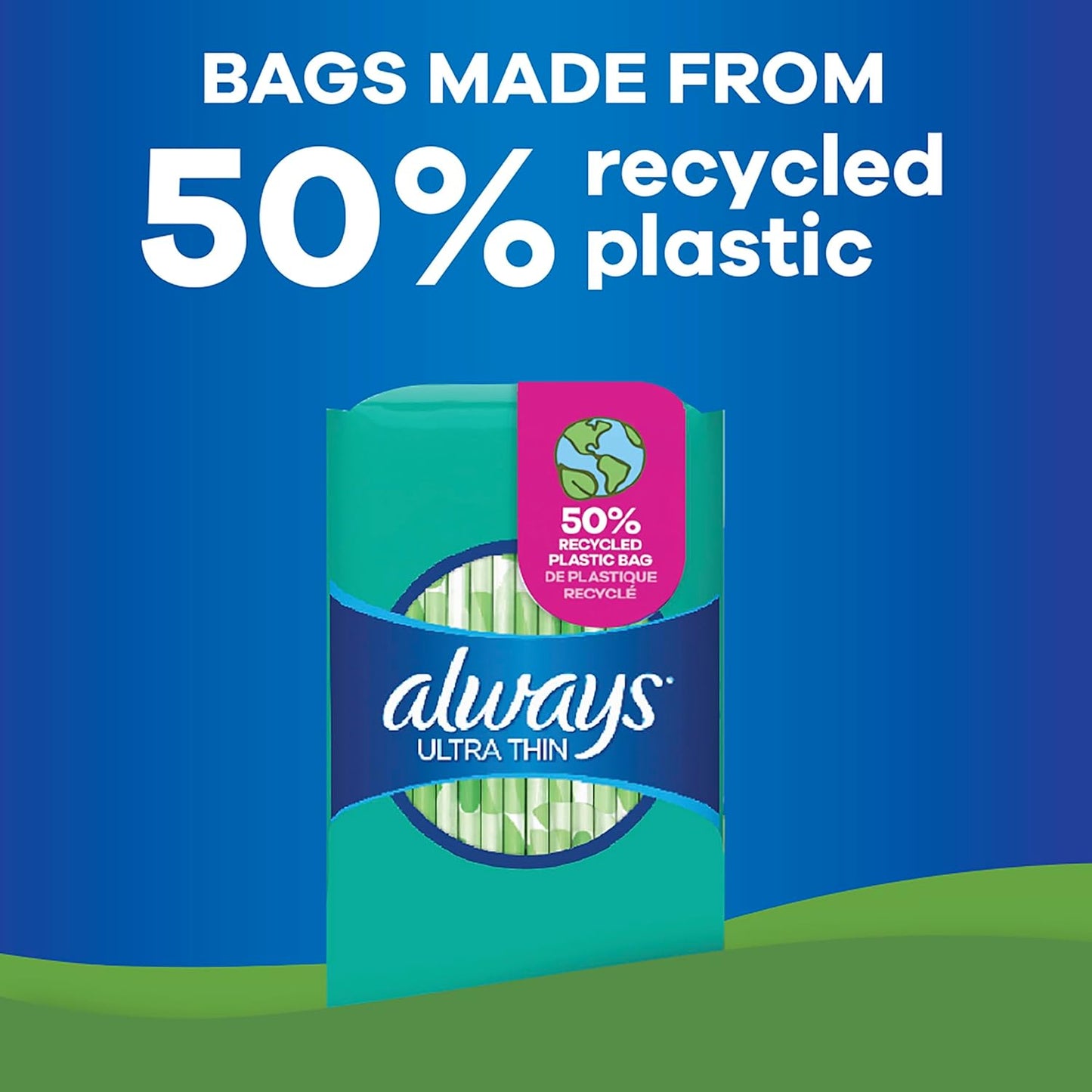 Always Utra Thin Size 1 Regular Flow with Flexi Wings, 46 Pads