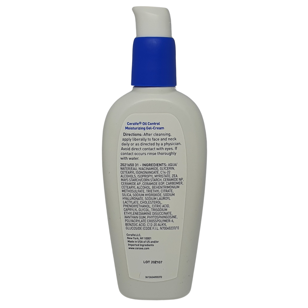 CeraVe Oil Control Moisturizing Gel-Cream, 3 oz / 89 ml