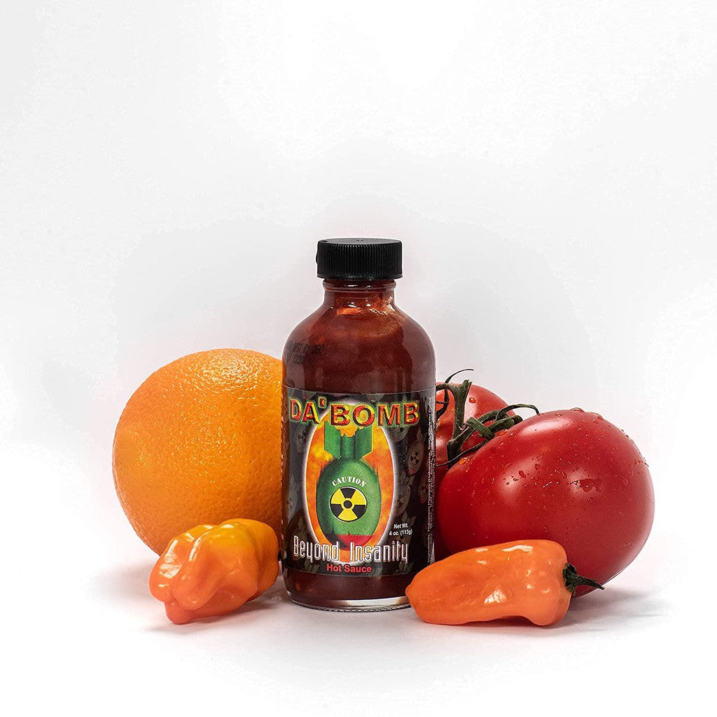 DaBomb Beyond Insanity Hot Sauce Made with Habanero and Chipotle Peppers 4 oz / 113 g